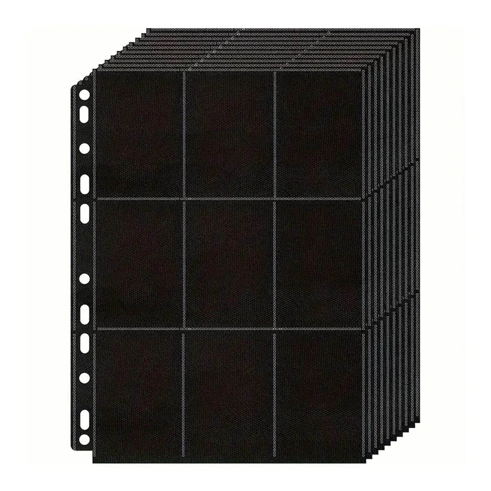 Pokemon Binder Card - 10Pack Black 9-Pocket A4 Trading Card