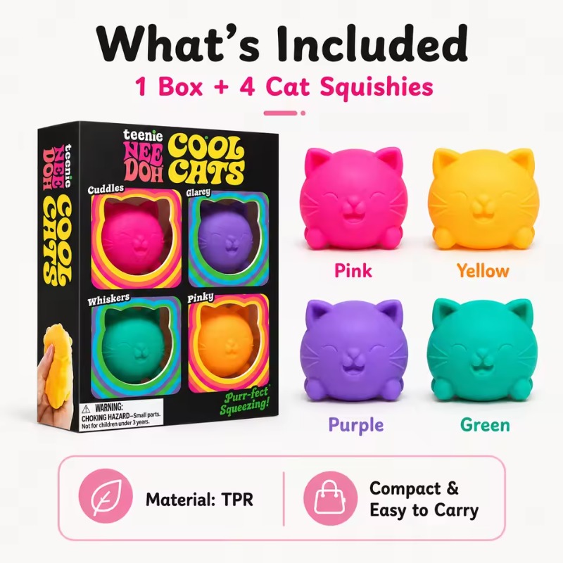 Trending Needoh Mini 4 Pack Se - огляд і ціна Fidget Cube Original