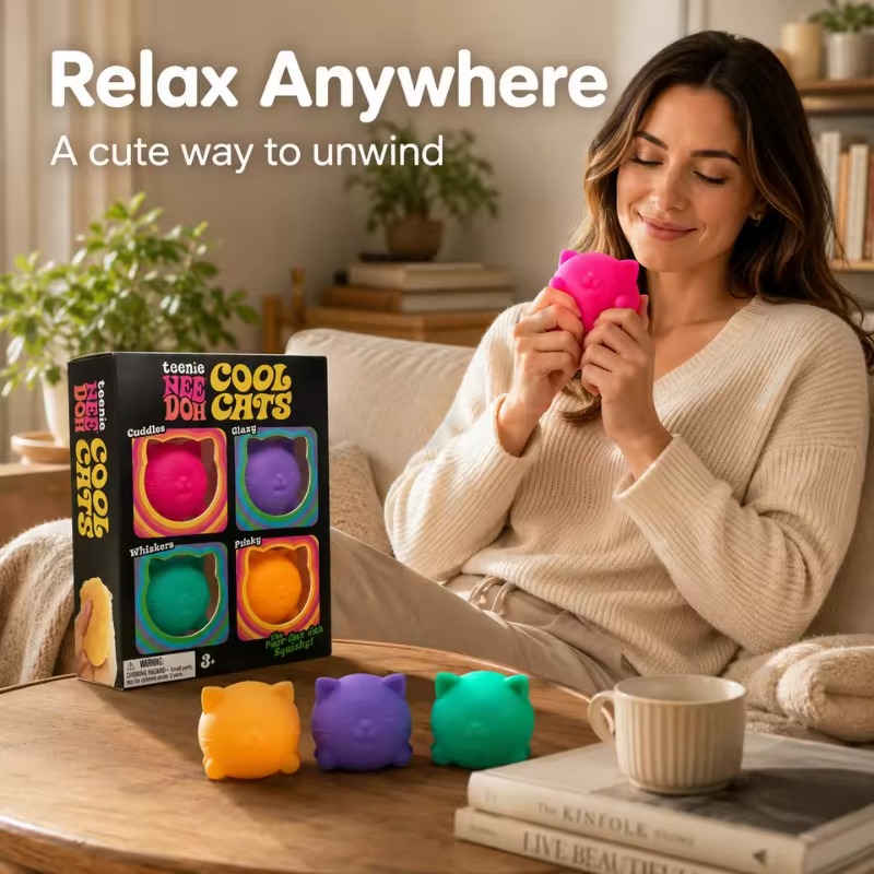 Trending Needoh Mini 4 Pack Se - огляд і ціна Fidget Cube Original
