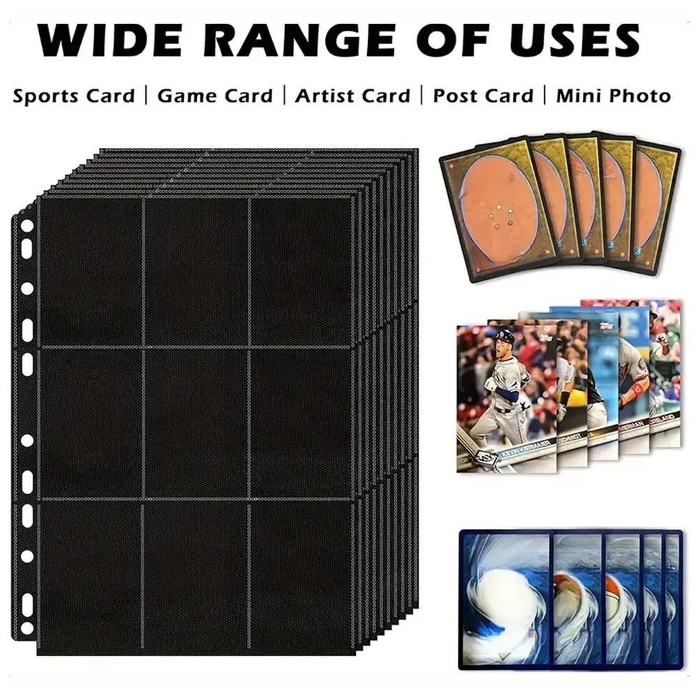 10Pack Black 9-Pocket A4 Tradi - огляд і ціна Pokemon Binder Card